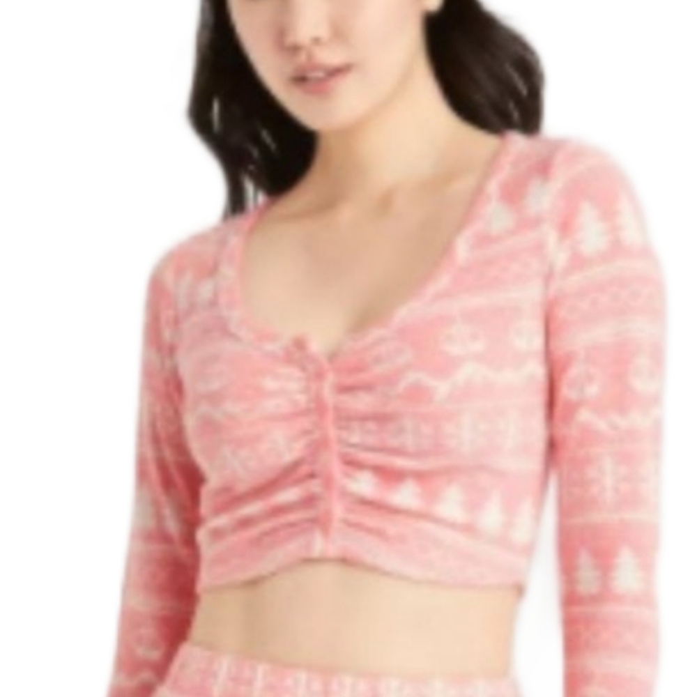 Colsie Women's Holiday Print Cardigan
